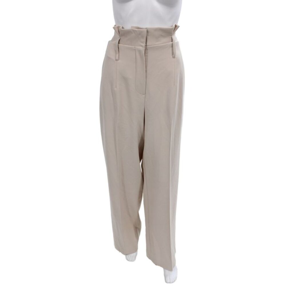Bishop and Young Women Paperbag Pants Beige Button 32 Inseam Size L